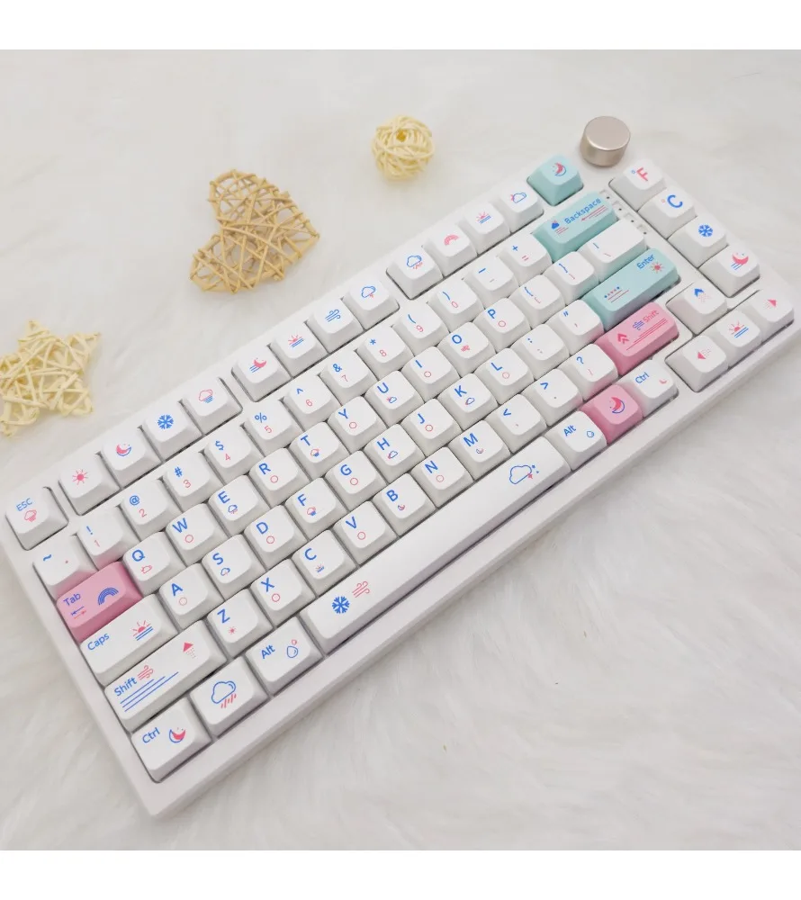 

Keycaps Keycaps 68/75/84/87/98/104/108 Japanese pbt sublimation mechanical keyboard cute