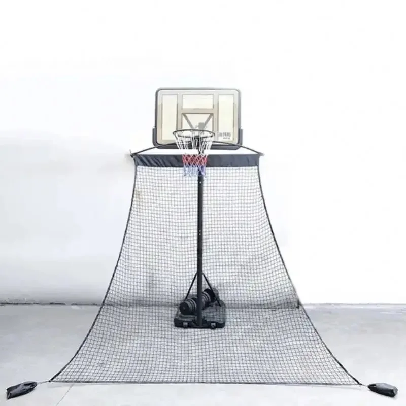 บาสเก็ตบอล Yard Guard Defensive Net System Rebounder พร้อมตาข่ายแบบพับได้และแขนเข้ากับเสา