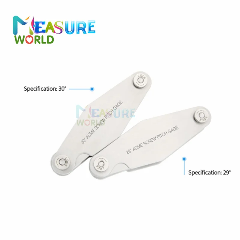 T موضوع مقياس ACME 29 / TR30 اختياري المسمار الملعب أداة قياس المسمار موضوع مقياس المحسس أدوات قياس