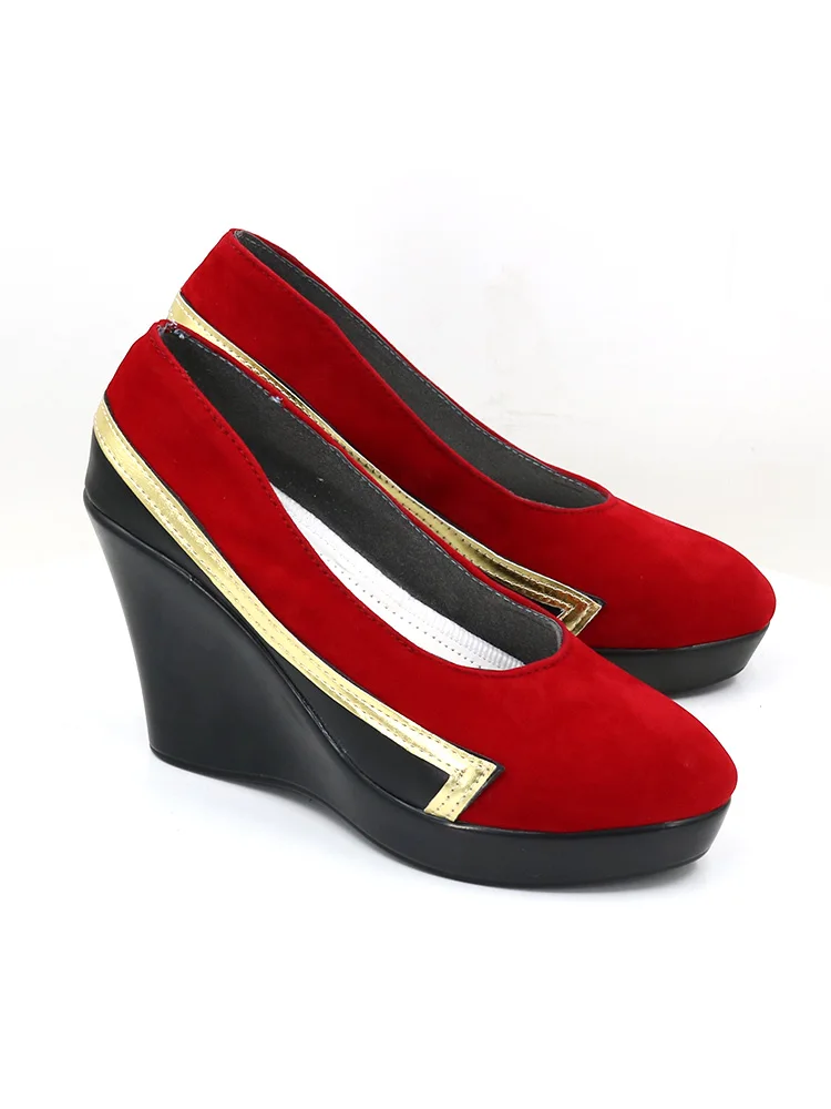 LOL 구미호 Ahri 코스프레 신발 부츠 게임 애니메이션 소녀 할로윈 카니발 신발 맞춤 제작