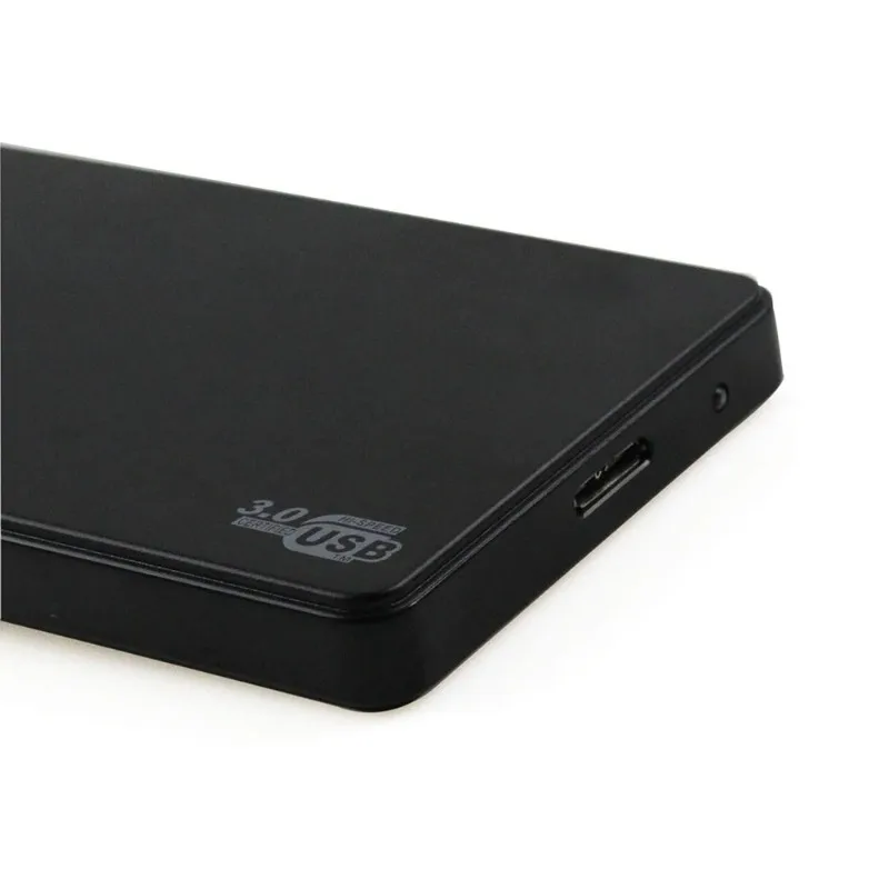 HDD 케이스 USB 3.0 SATA HDD 박스, 하드 드라이브 외장 인클로저, 나사 없는 블랙 케이스, PC용 하드 디스크 X, 2TB