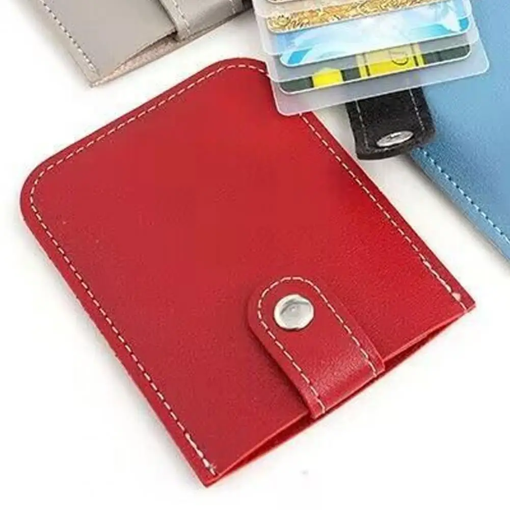 Porte-cartes léger facile à transporter, faux cuir, élégant, évalué pour les cartes de visite, cartes bancaires