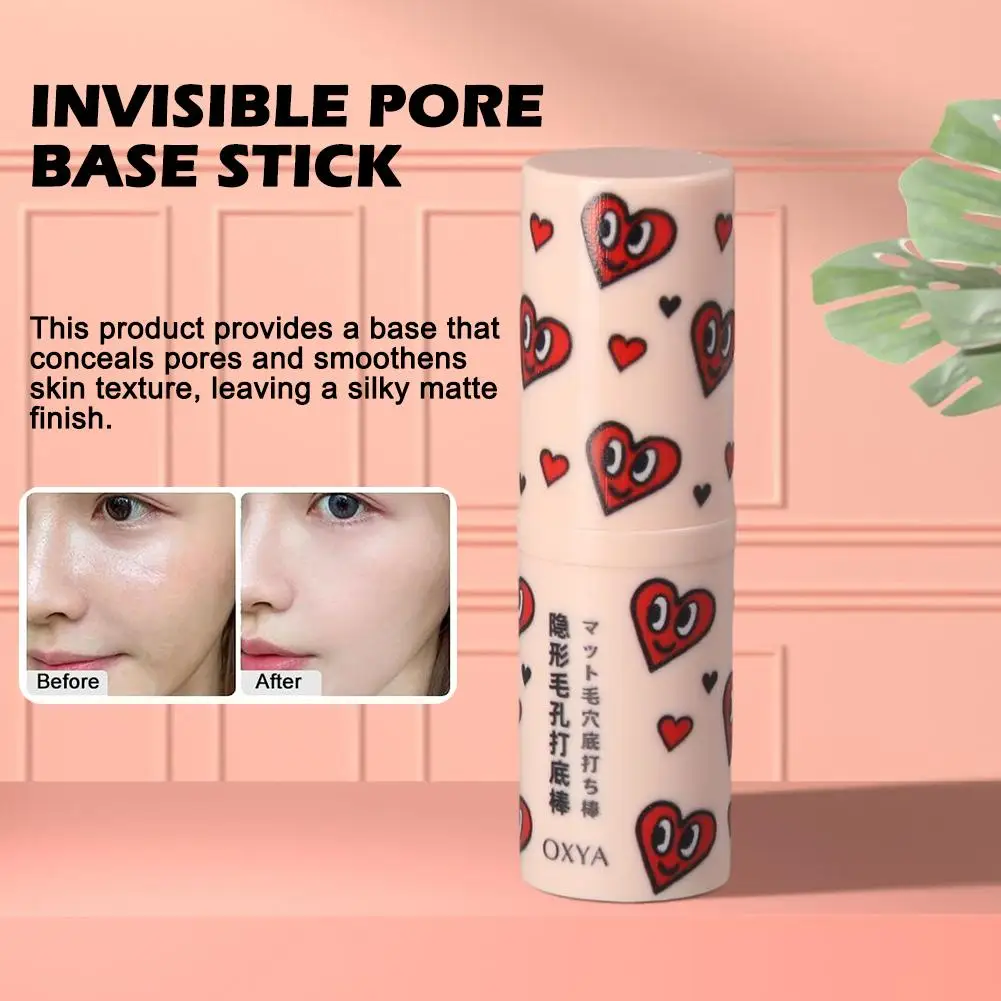 Onzichtbare Poriebasis Stick Porie Gum Waterdichte Face Base Make-Up Gladde Primer Primer Lijnen Make-Up Fijne Olie-Controle Isolat W1y5