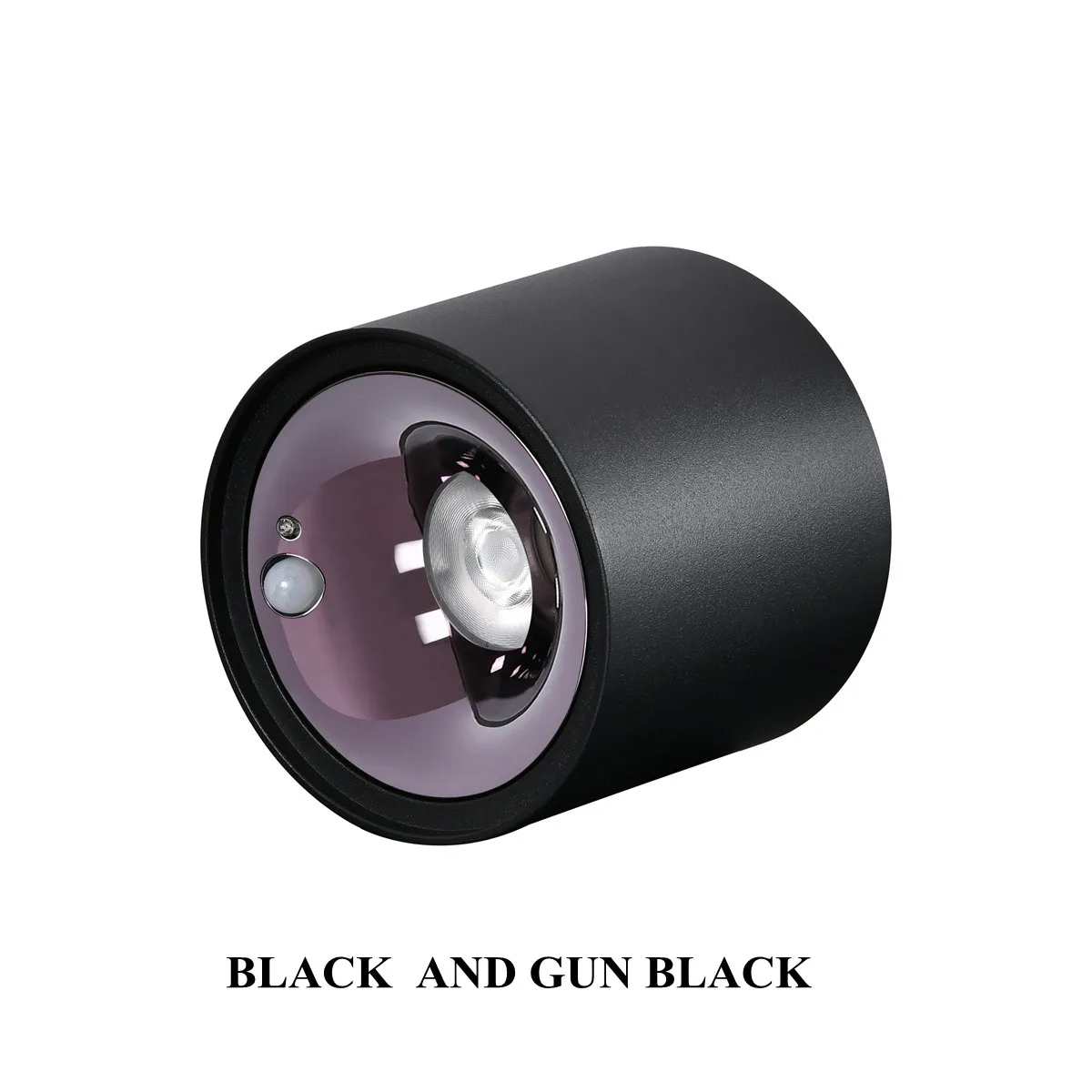 BLACK AND GUN BALCK