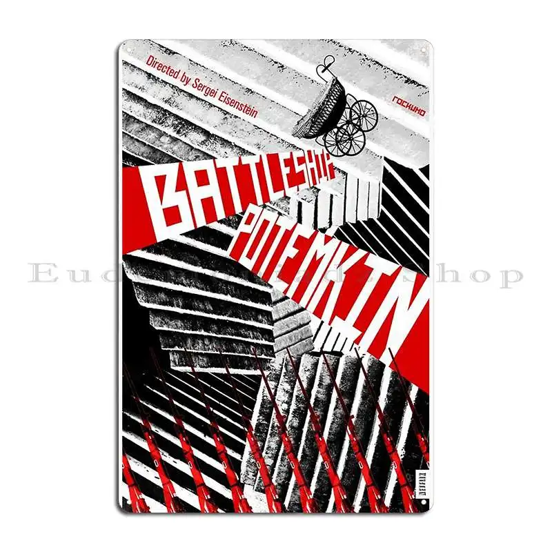 The Battleship Potemkin Movie Poster Metal Sign Designing Decoration Decoration Wall Mural Create Tin Sign Poster