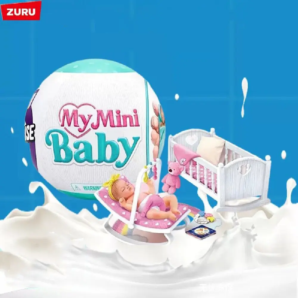 Zuru 5 Surprise Mini Brands Toys My Mini Baby Surprise Doll Cute Gift Miniature Toy Miniature Toys Mystery Blind Boxes Series