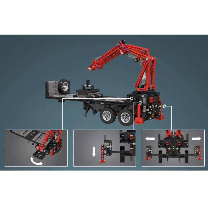 MOC-246377 รถบรรทุกต่อสร้างแบบคลาสสิก รุ่นใหม่ ชุดตัวต่อ 2079 ชิ้น ของเล่นเด็กผู้ชาย ของขวัญวันเกิด