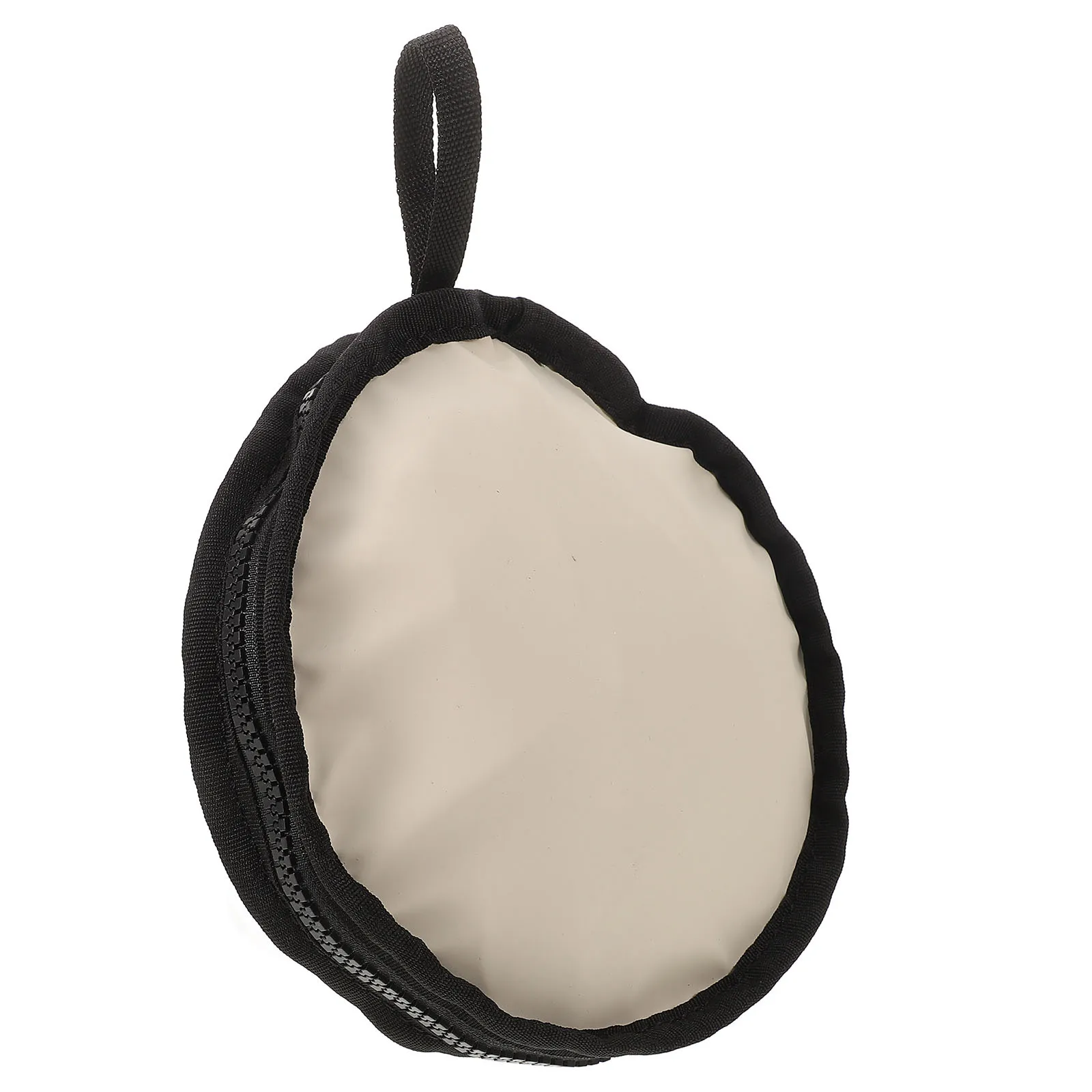 

Foldable Dog Bowl Oxford Cloth Waterproof Zipper Closure Portable Pet Travel Feeding Bowl for Outdoor Adventures