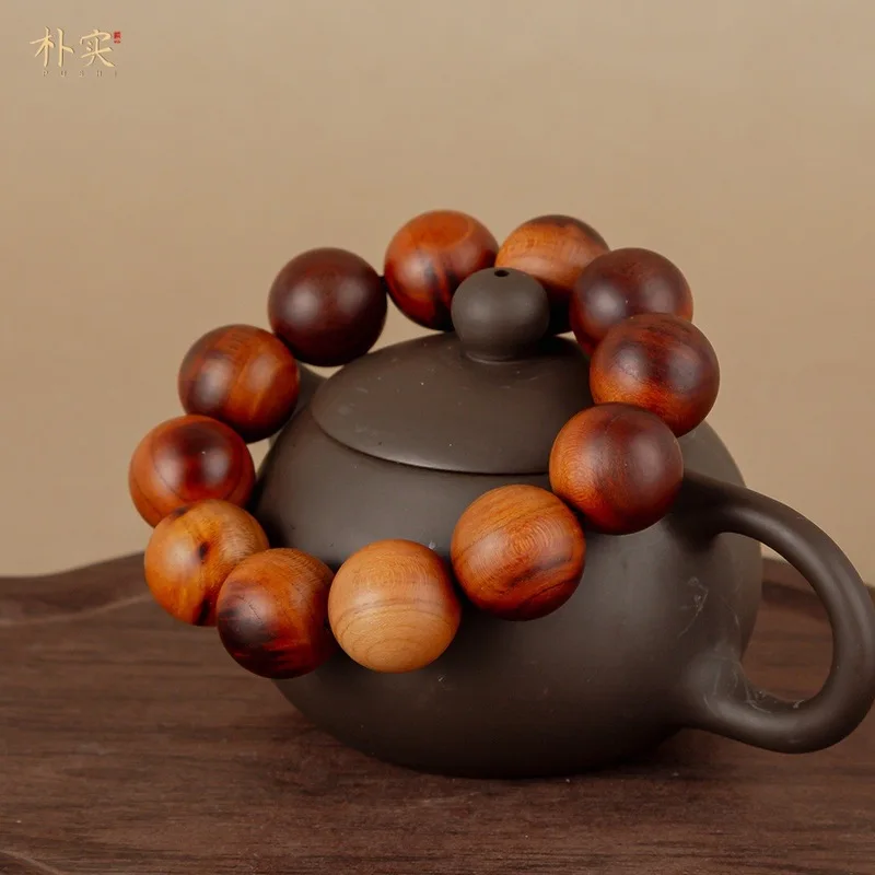 -picked thunder-struck , Taoist hand-held prayer beads, natural cultural items, peach wood praye
