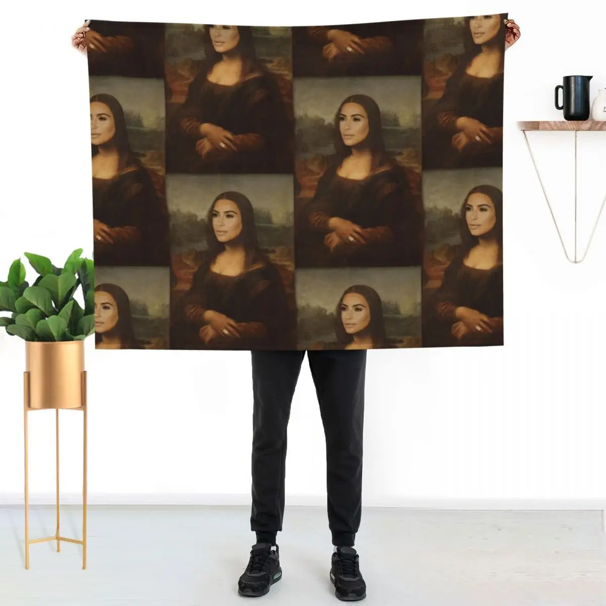 

Kim K. Lisa Throw Blanket All Season Soft Lightweight Blanket for Home