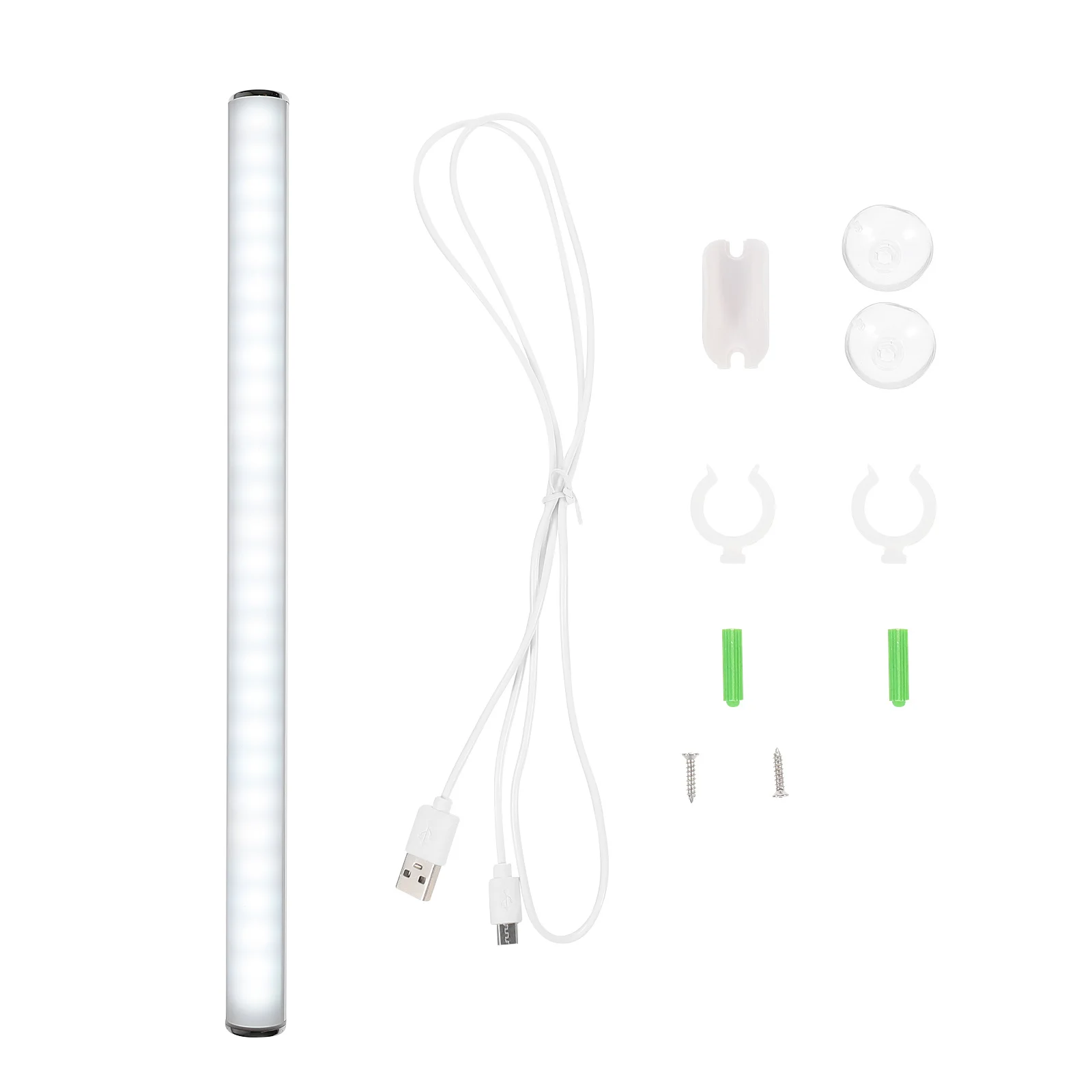 1 set Lampu Cermin Rias LED Sensor Sentuh Tahan Air Bahan Aluminium Alloy PC untuk Lemari Pakaian, Kamar Mandi, dan Meja Rias