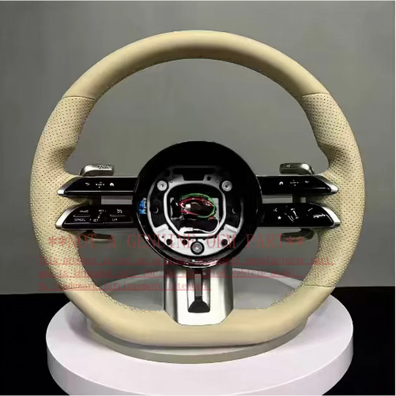 For Mercedes Benz 2015 2023 Dragonfly Steering Wheel Old Model Upgrade New Full Leather C Class E Class S Class Change Maybach