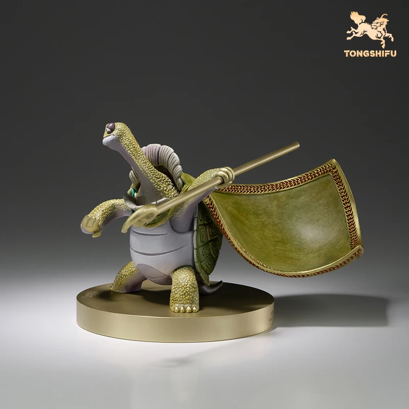 Copper Craft Chinese Cartoon Film Kung Fu Panda Animal Figurines Master Oogway Sculptures Ornament Desktop Decor Art Collection