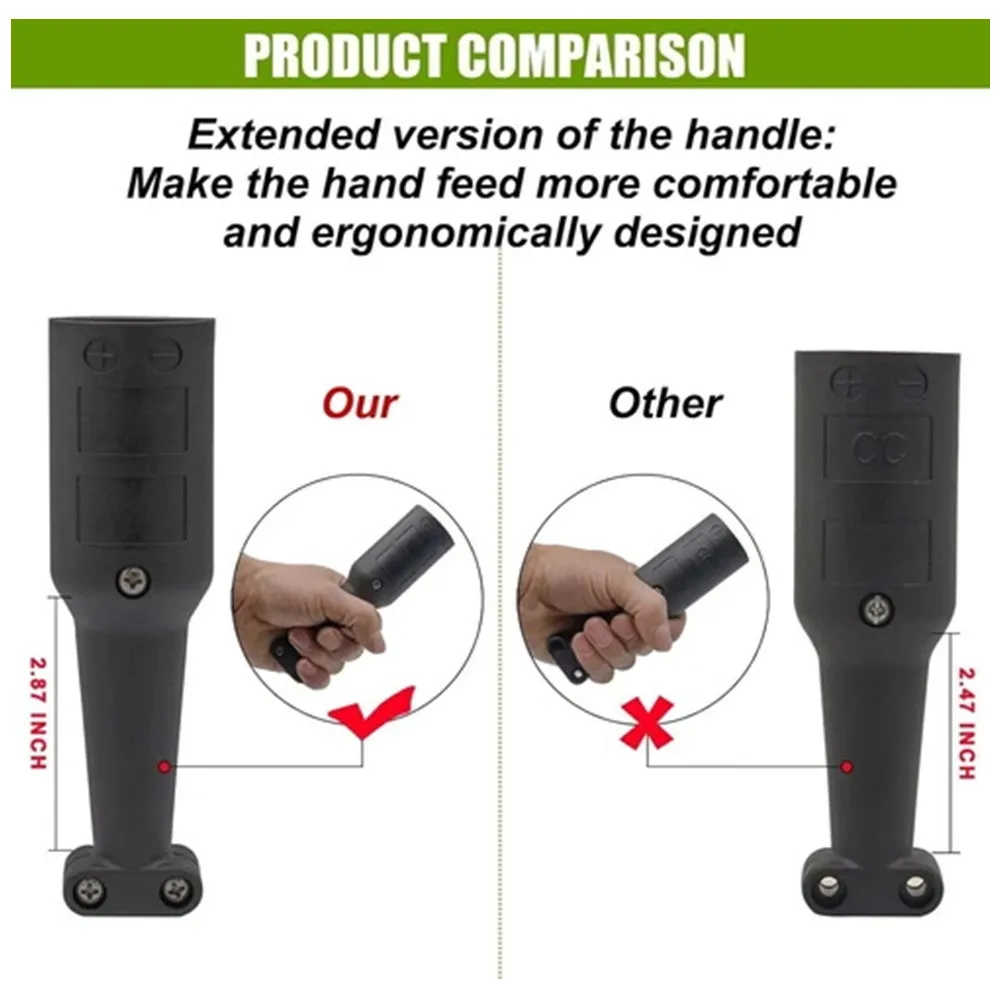 Golf Cart Charger Plug 3-Pin Triangle Connector DC Cord 8V Auto Charger Cord Handle Plug Replacement for Club Car DS Precedent