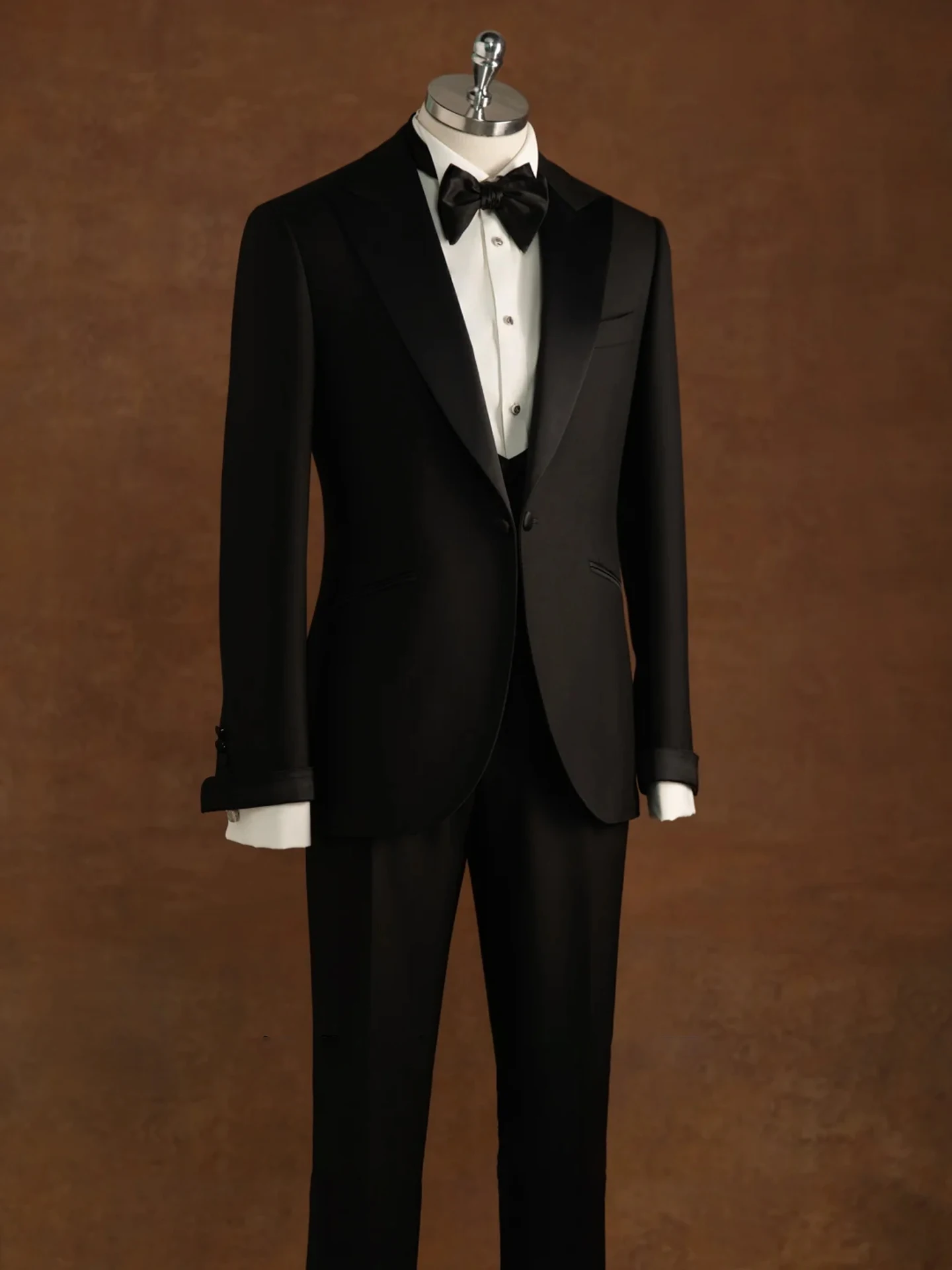 

Black Shoulder Pad Suit Jacket Men's Casual British Style Fashionable Men's Clothing Notch Lapel Formal Business Casual Weste...