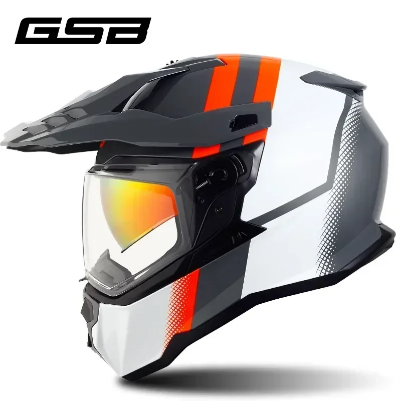 Full Face Motorcycle Helmet Approved Motocross Men Motorcycle Cross Downhill Off-road Capacete Single