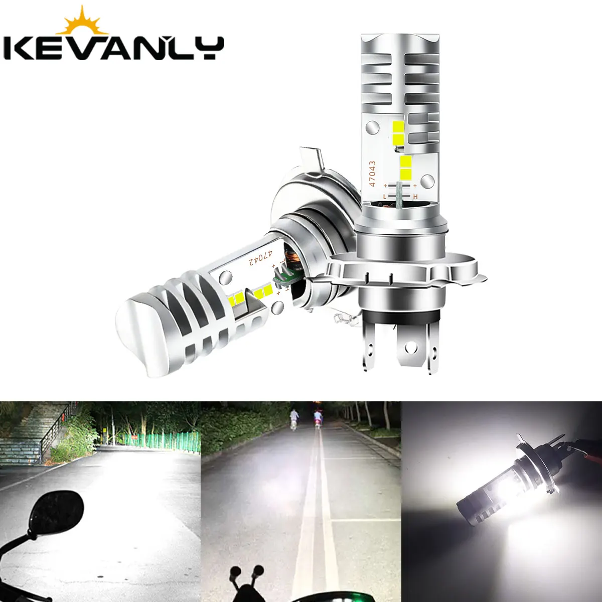 

1X Motorcycle H4 H1S H17 LED Headlight Hi/Lo Bulb Super Bright White Fog Light Spotlight for Mazda Toyota Honda LED Headlamp 12v