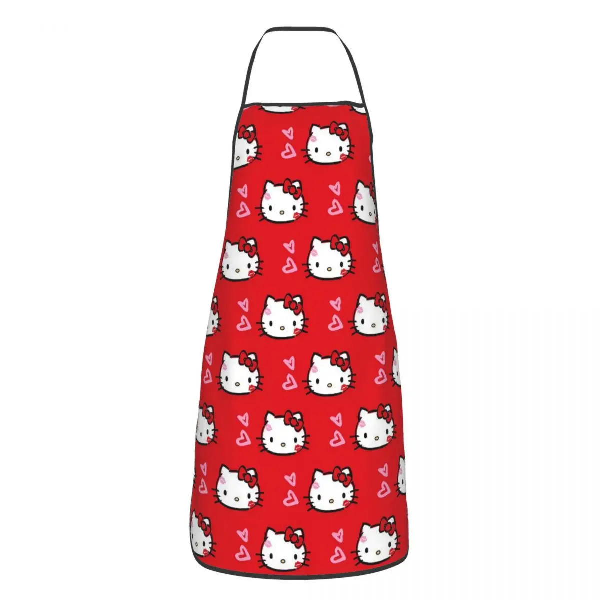 Hello Kitty Sanrio Kawaii Apron Cuisine Cooking Baking Household Cleaning Painting Bibs Kitchen Waterproof Pinafore Men Women