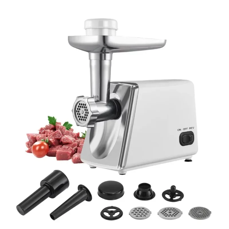 Factory Wholesale 7635 Ball Bearing Motor Durable Max Power 1200 Watts Plastic Housing Household Meat Grinder