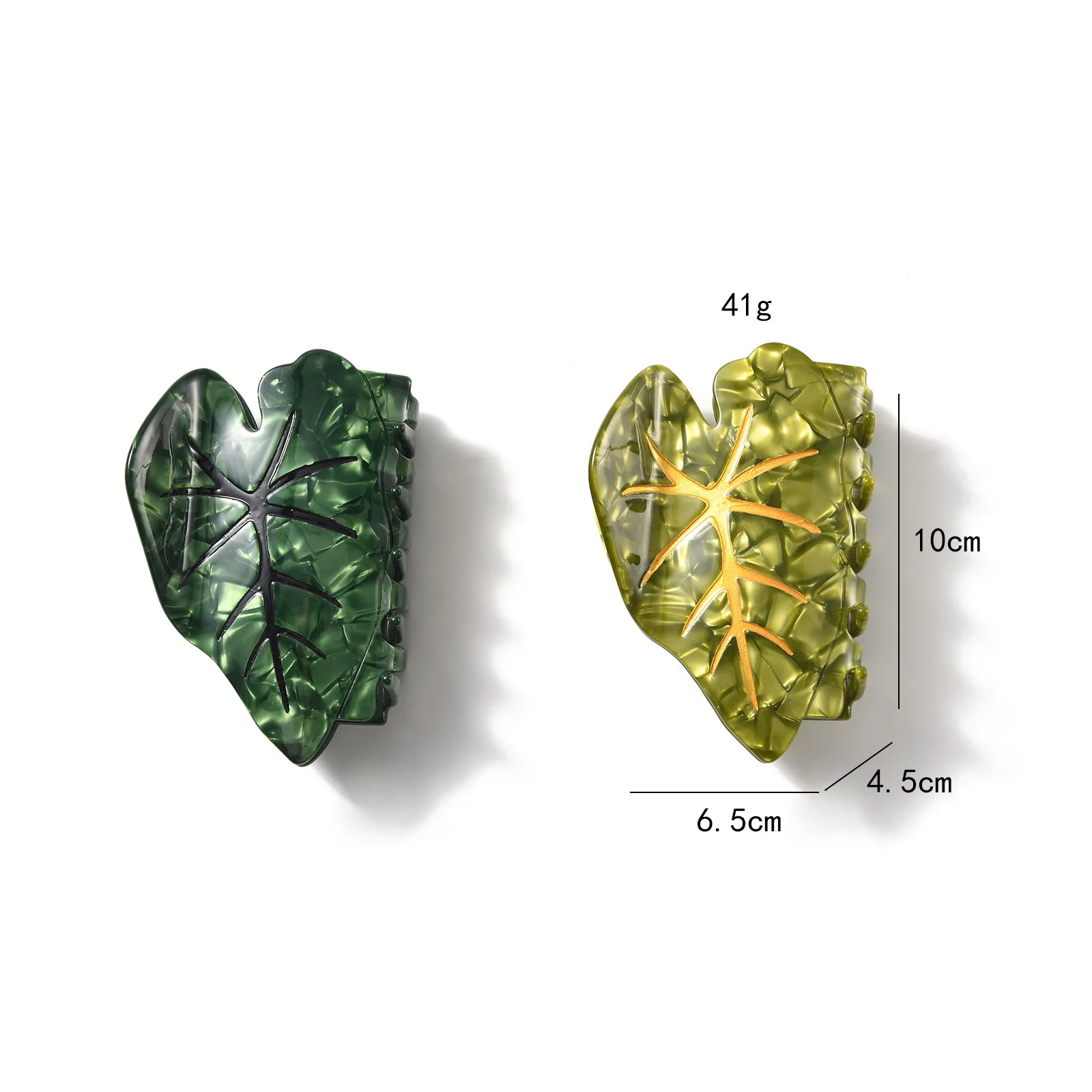 Muweordy محاكاة الأخضر الاستوائية ورقة مشبك شعر Monstera يترك مخلب مقاطع السفر كراب مقاطع الشعر إكسسوارات الشعر للفتيات #3
