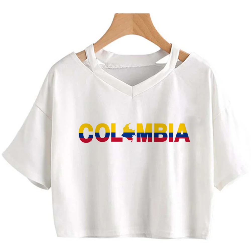 Colombia t-shirts women funny designer comic Tee female funny clothes