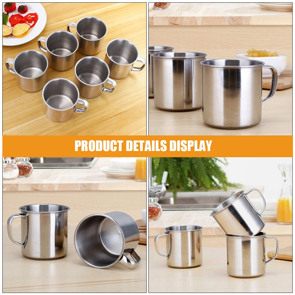 

Cute Stainless Steel Water Cup Portable Drinking Party Spill Proof Cups for Kids