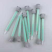 500pcs Epoxy Adhesive Mixing Nozzle Tip Resin Mixer Mb6-24 for AB Glue Gun Applicator Mixing Tube (1:1/2:1 Ratio)