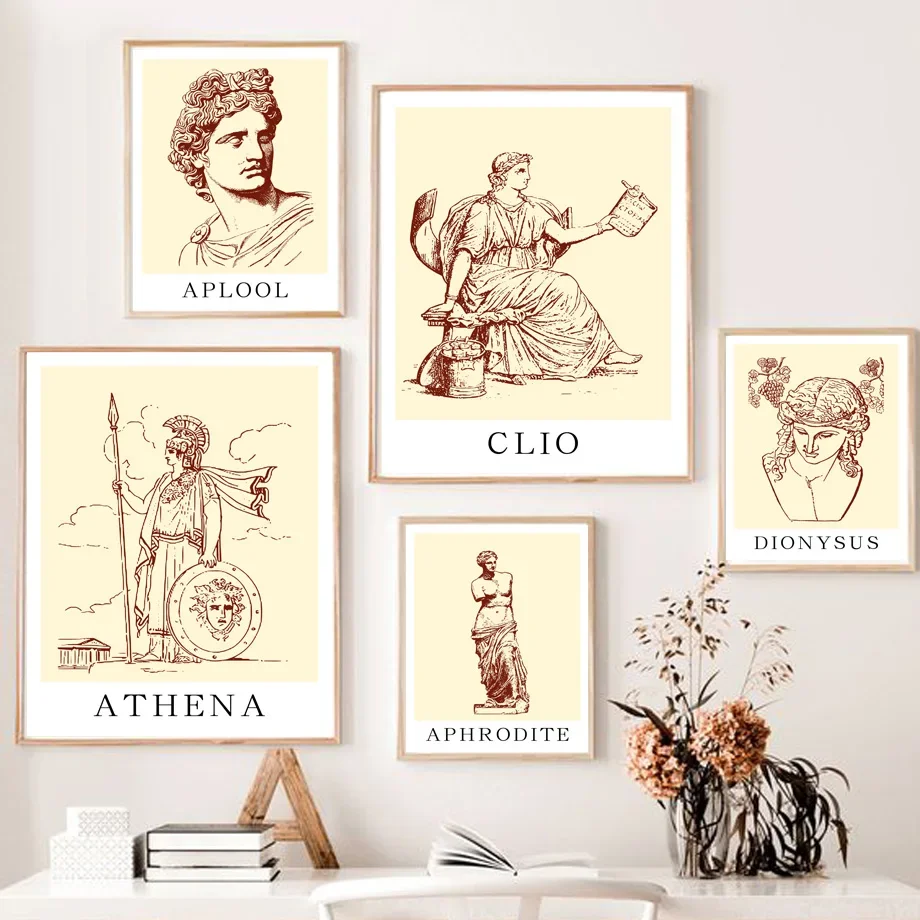 

Ancient Greek Mythology Nine Muses Classic Literature Art Canvas Painting Posters And Prints Wall Pictures Feminist Room Decor