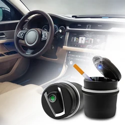 Auto LED Portable Multifunctional Ashtray Car Accessories For Skoda Rapid Fabia Superb Kamiq Octavia Kodiaq Karoq Scala Interior