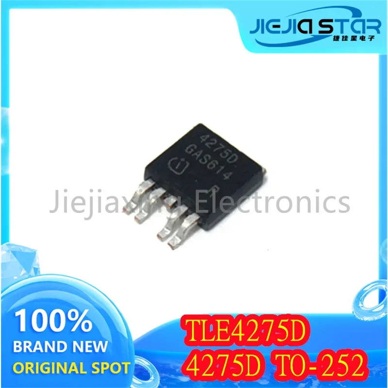 10 Pieces Free Shipping TLE4275D TLE4275 4275D 100% Brand New and Original Automotive Instrument IC Linear Regulator Chip TO-252