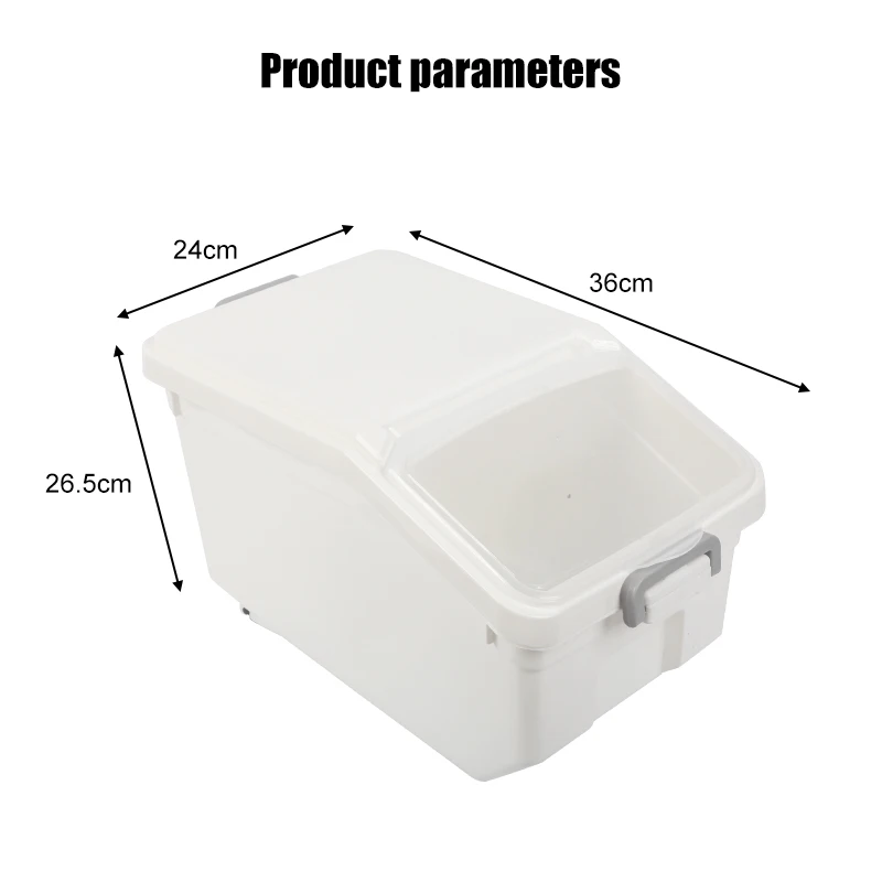 12.5 Kg Rice Storage Box Dispenser Cereals Storage Jar Pet Food Container Insect-Proof Moisture-Proof Storage Bocaux Alimentaire