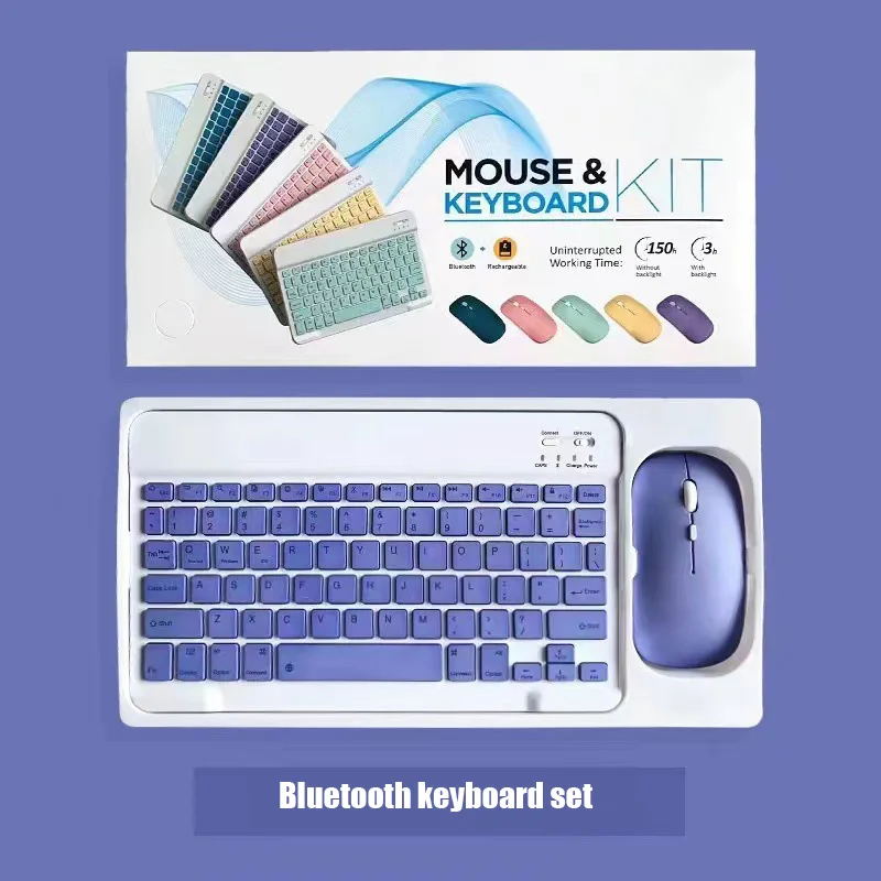 Nieuwe Bluetooth Toetsenbord Kit Voor Ios Android Windows Voor Ipad Keyboard Air Wireless Keyboard Muis Voor Xiaomi Apple Huawei Tablet