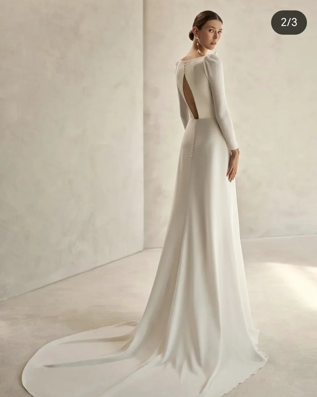Customzied Graceful Wedding Dresses Soft Satin Sweetheart Long Sleeve Mermaid Simple Spandex Floor Length Bridal Gowns Stunning