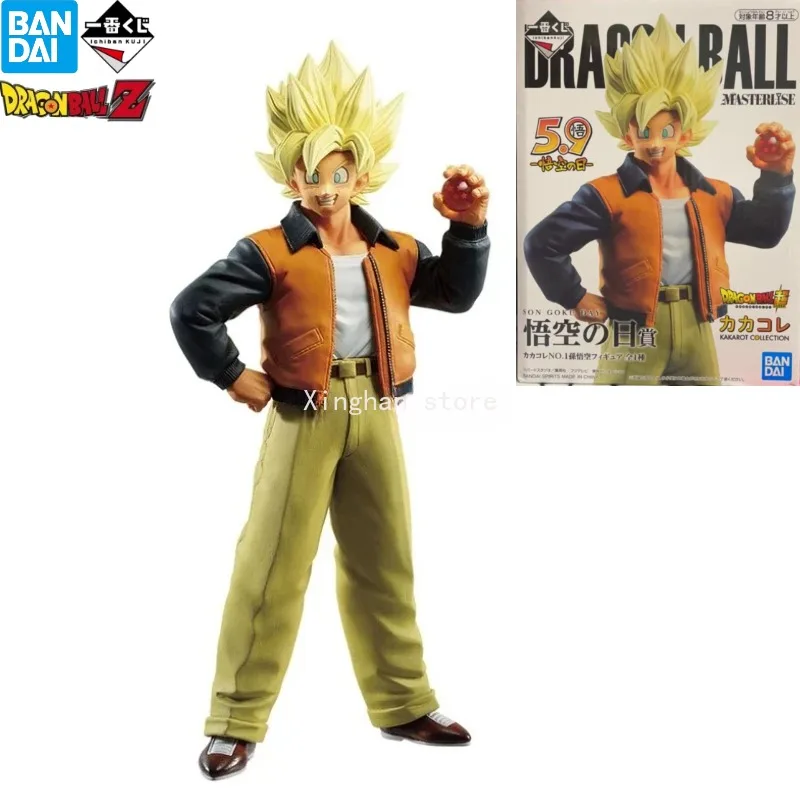 In Stock Bandai-Banpresto Dragon Ball Anime Figuras,Legendary Son Goku,Ichiban Kuji,Masterlise,PVC Action Figure Toy Collection