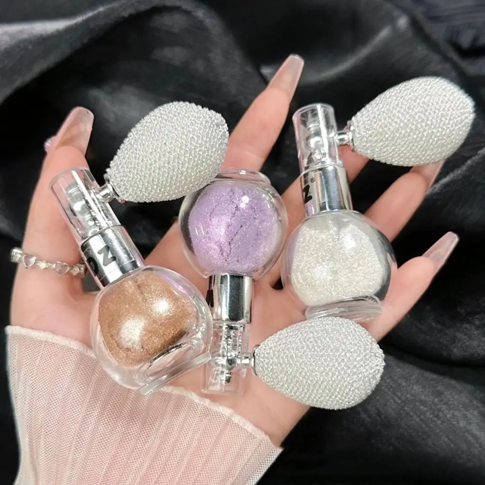 Highlight Puder Spray Hochglanz Glitter Puder Spray Schimmer funkeln Puder Make-up für Gesicht Körper Highlight Make-up k9q9