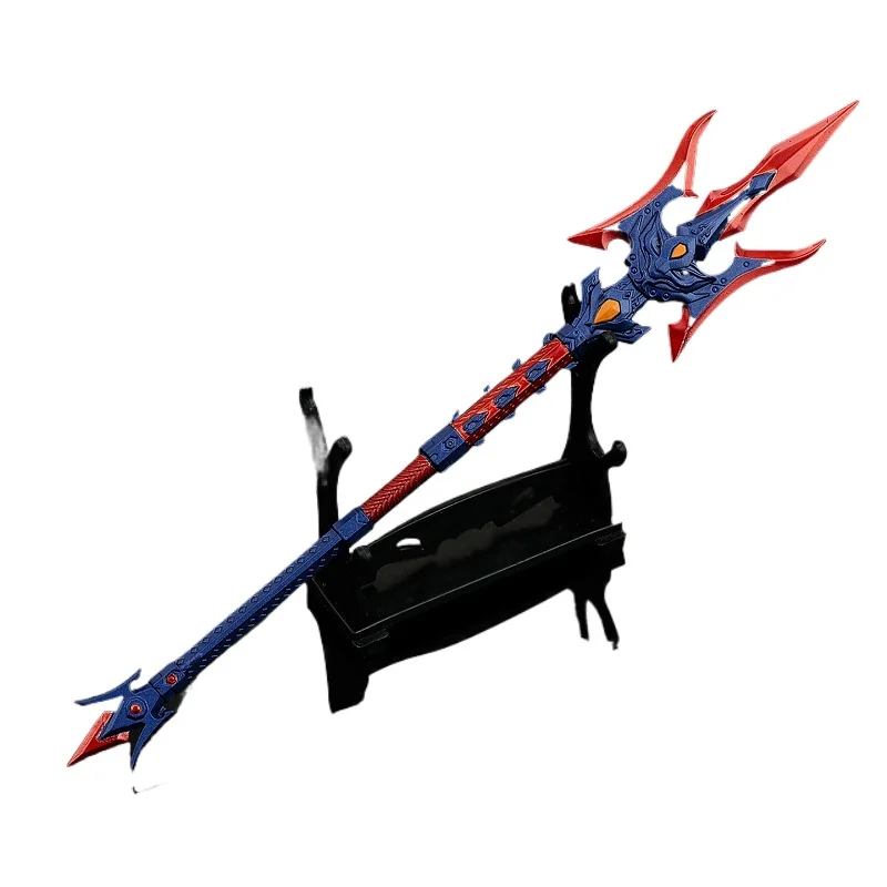 22cm/8.66in Cross Fire Game Peripheral Lu Bu Fang Tian Hua Ji Weapons Metal Craft Toy Sword Desktop Display Gift for Girl Boys