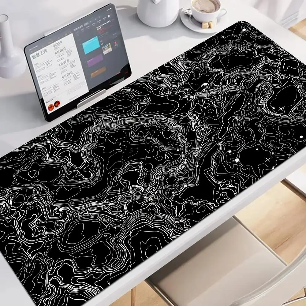 لوحة ماوس بلاك آرت لاين، لوحة مفاتيح ألعاب، ملحقات مكتبية كبيرة، وسادات ماوس ألعاب مضادة للانزلاق للكمبيوتر المحمول والكمبيوتر اللوحي، سجادة لعب للكمبيوتر الشخصي #2