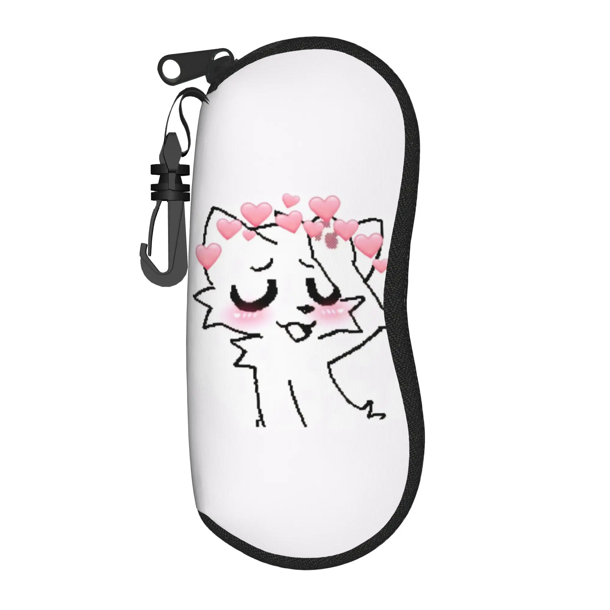 Boykisser Cat Merch Glasses Case for Women Protective Box  Sunglasses Box Anti-Pressure Eye Contacts Case