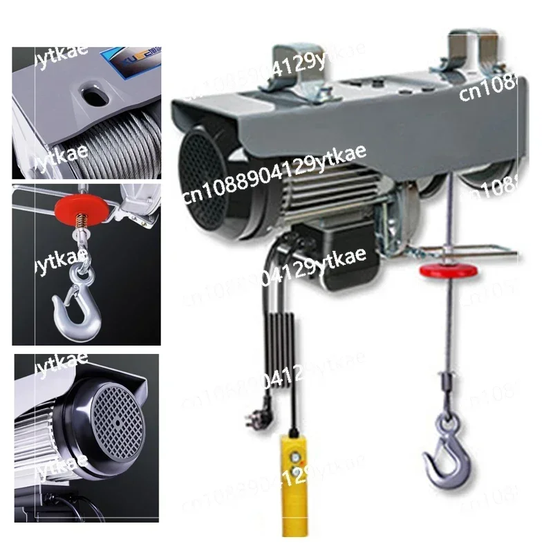 PA200 /PA300 Micro Talha Elétrica 220V Guindaste Doméstico Pequeno Talha de Elevador 1 Ton / 0,5T Guindaste de Decoração de Guincho