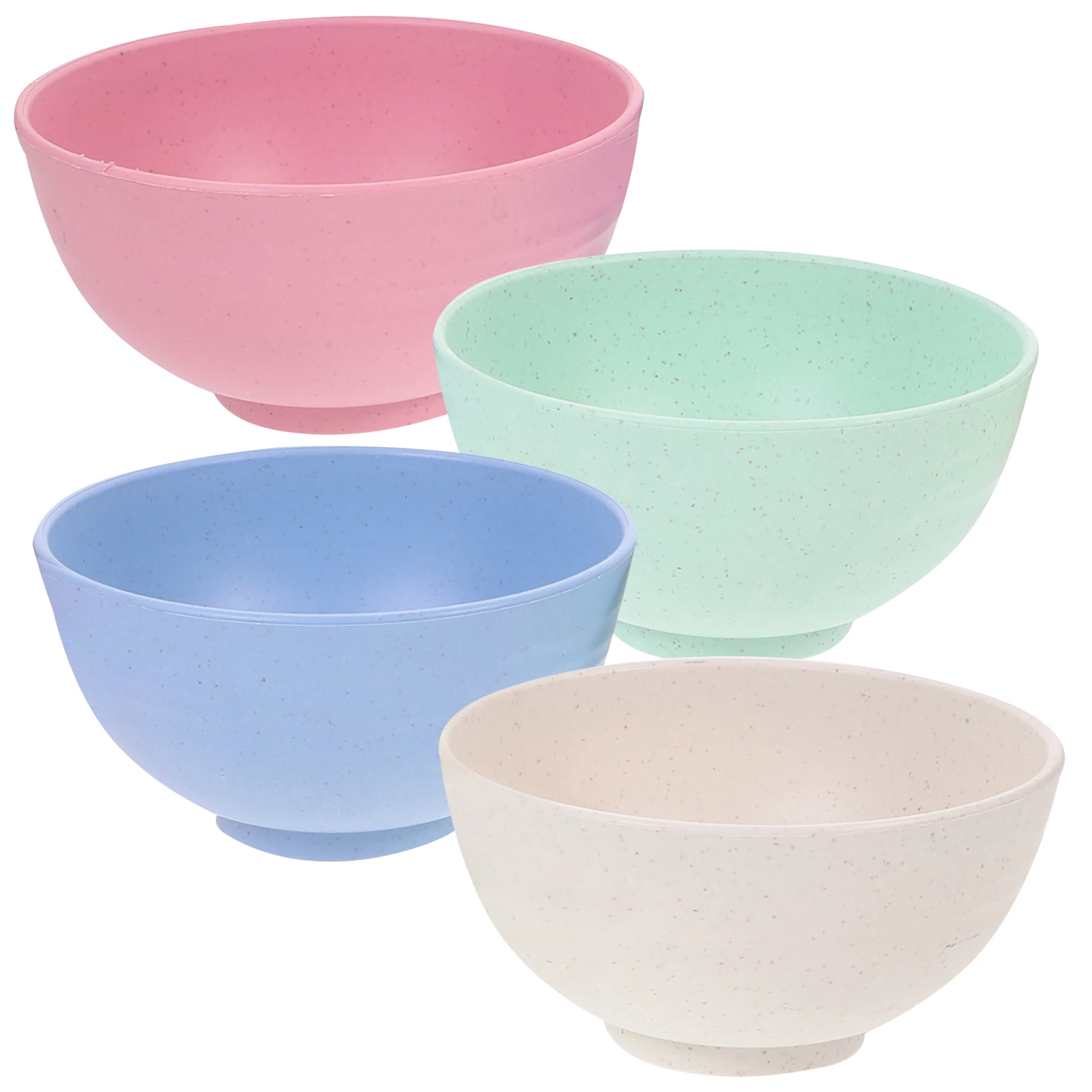 4 stücke Bambus Faser Reis Schalen Leichte Suppe Abendessen Set Einfache Design Leicht Sauber Küche Geschirr Für Familie Geschenk Dekor