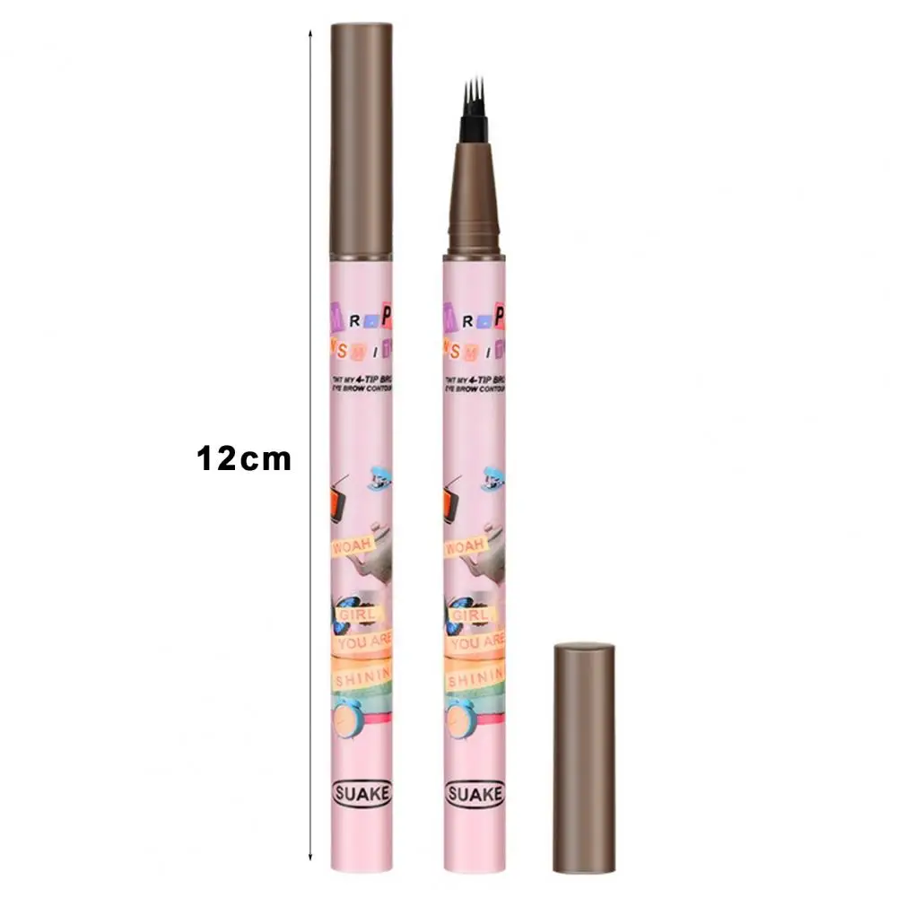 Microblading Eyebrow Tattoo Pen  Waterproof 4 Fork Tip Long Lasting Professional Fine Sketch Enhance Stencil Eye Brows Pencil