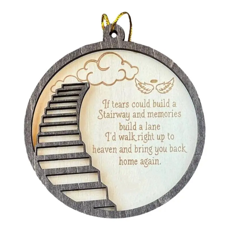 Memorial Christmas Ornament Memorial Remembrance Lost Loved Ones Staircase To Heaven Meaningful Sign For Christmas Tree Gifts