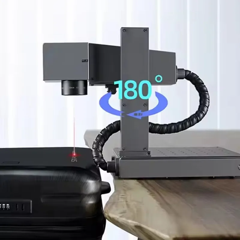 Portable M1 Pro Upgrade Fiber Laser Engraving Machine For Mobile Phone Computer Stainless Steel Metal Plastic Leather Jewelry