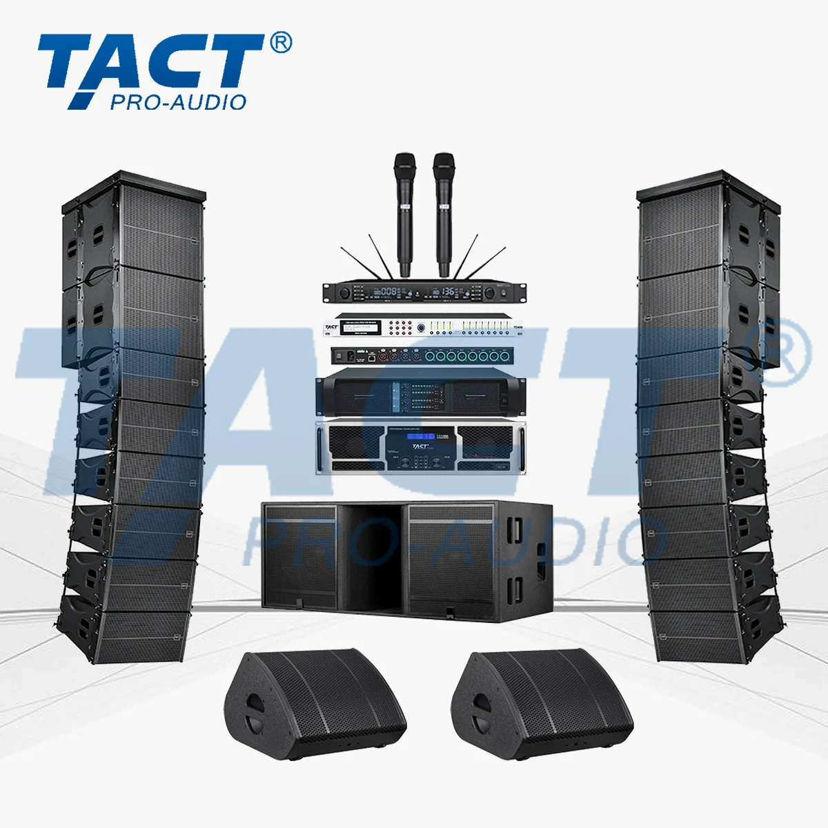 Professional custom Long Throw Sound Events Club Bars Professional Audio Video and Lighting Equipment TQ210 Line Array System