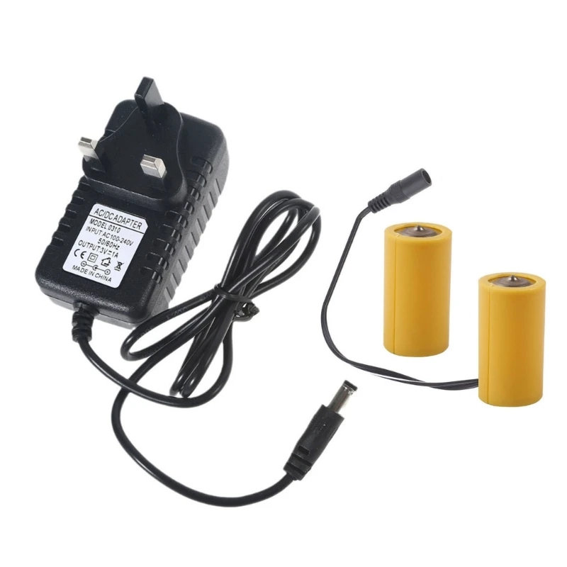 MXME 3V LR14 Battery Eliminators 110V 220V Power Supply Replace 2x 1.5V Battery