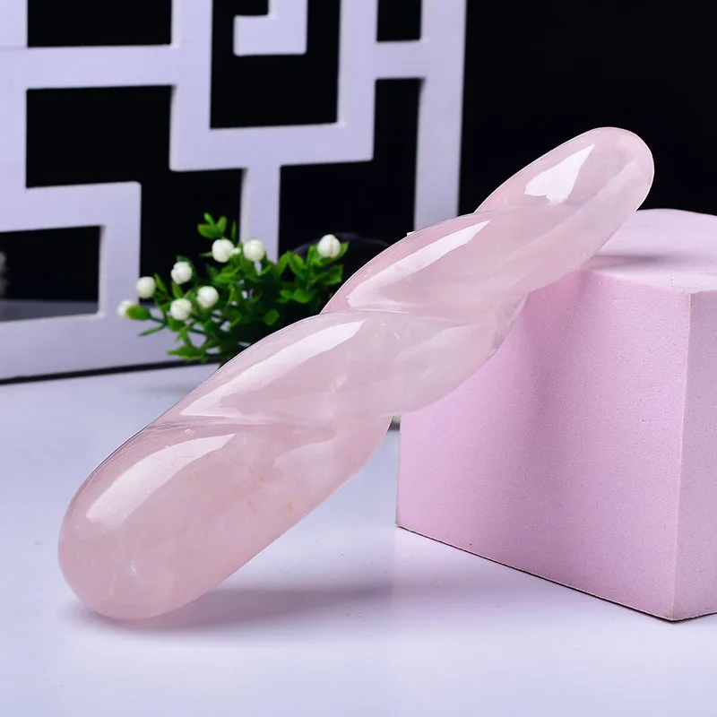 

Pink Crystal Massage Stick Girl Kegel Exercise Massage Stick Jade Crystal Women's Sexual Products Massage Sticks in Various Size