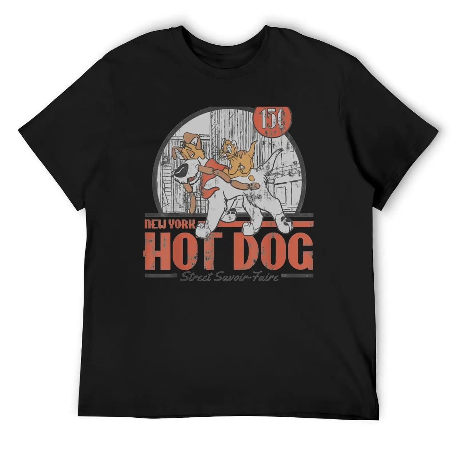

Oliver & Company New York Hot Dog Poster T-Shirt Man t-shirt luxury designer Luxury man anime shirts men