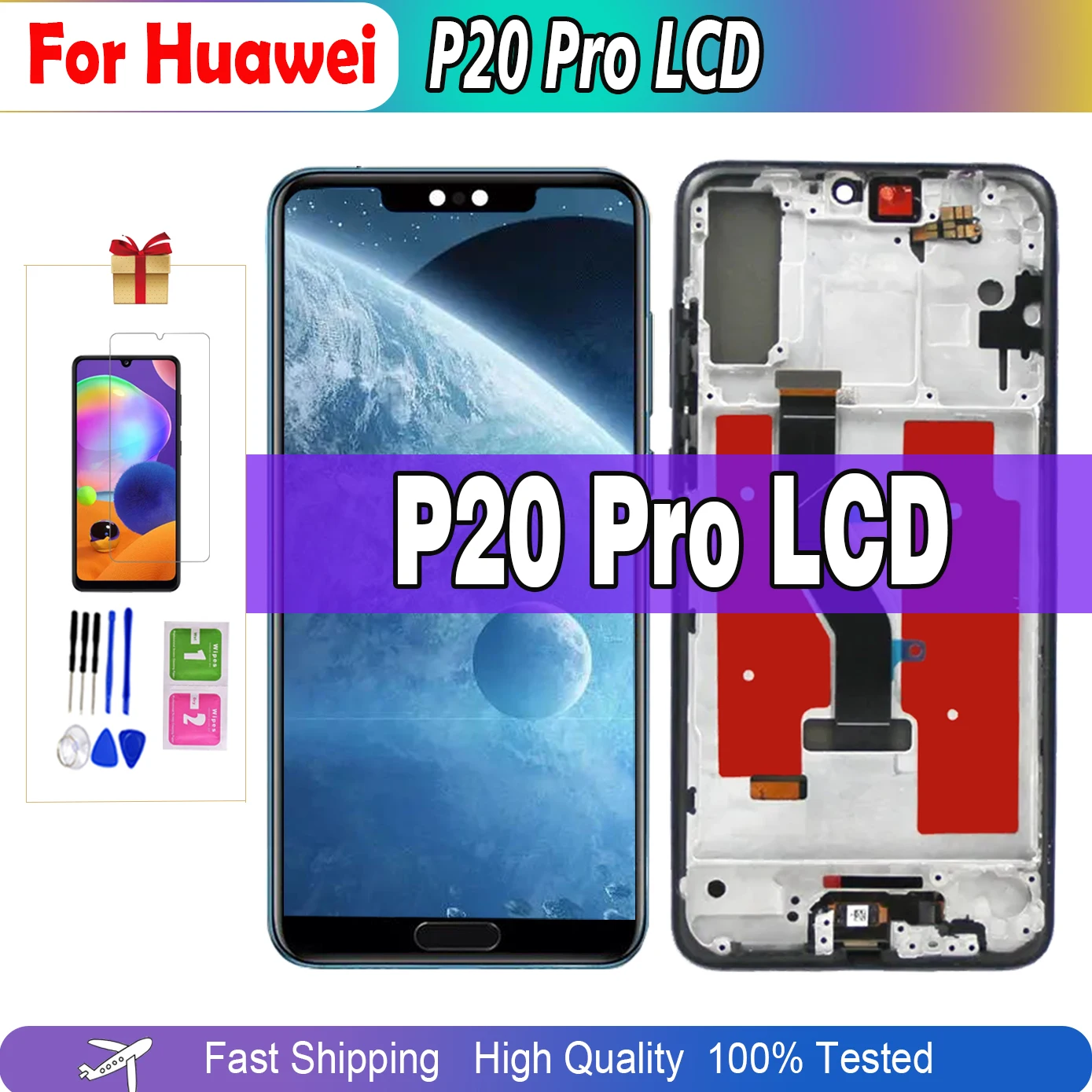 

Lcd For Huawei P20 Pro For Huawei P20 Plus Lcd CLT-AL01 CLT-L29 CLT-L09 Lcd Display Touch Screen Digitizer Replacement Assembly