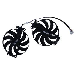 Graphics Card Fan,Video Cooler,2Pcs/Set T129215BU,T129215SU,For ASUS GTX 1660 Ti 6GB DUAL EVO,For ASUS DUAL RTX2060-O6G EVO