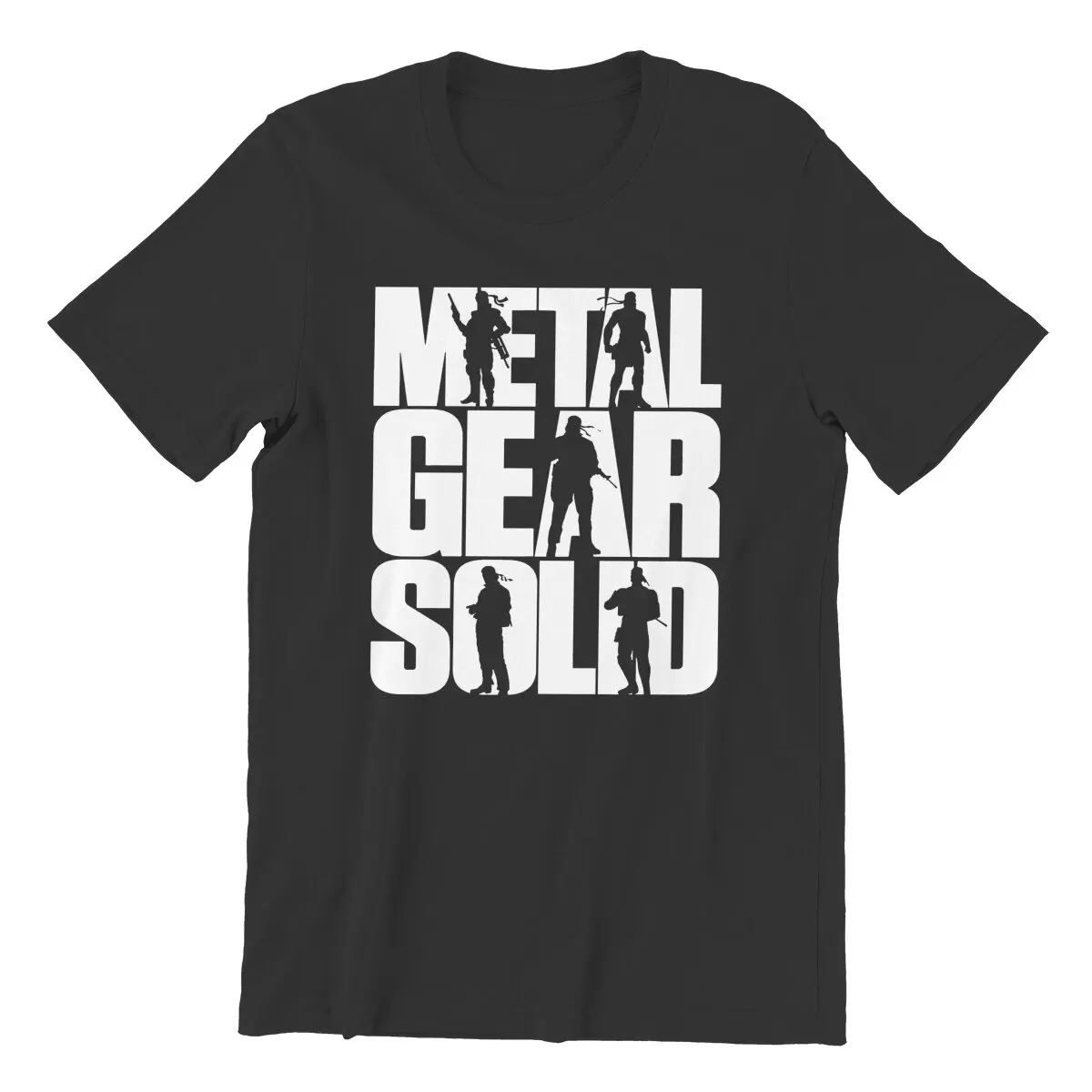 Metal Gear Solid snake big boss MGSV foxhound the phantom pain diamond dogs  Pure Cotton Large size  printed t-shirt for men